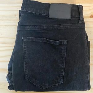 Everlane Size 33 Black Curvy High Rise Skinny Jeans (Regular Length)
